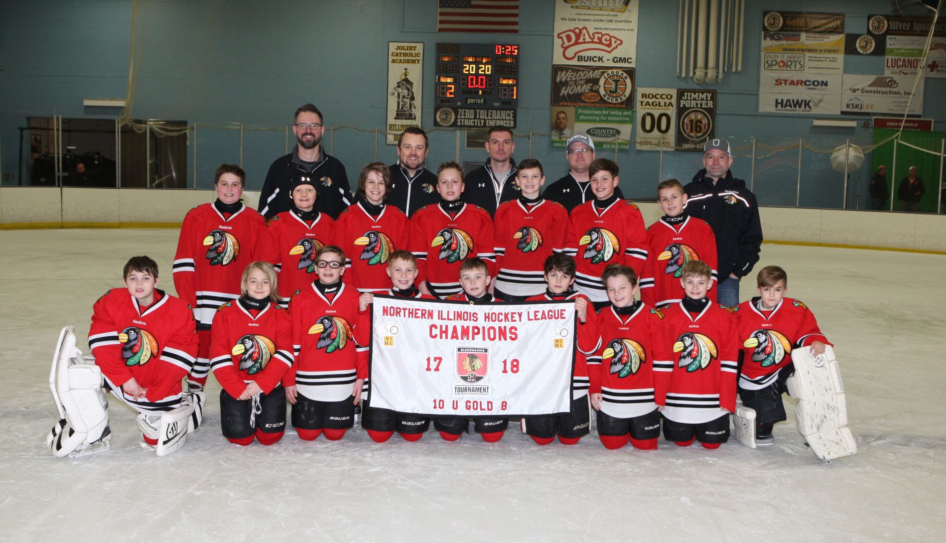 Midwest Blackbirds win 10U Gold B NIHL title